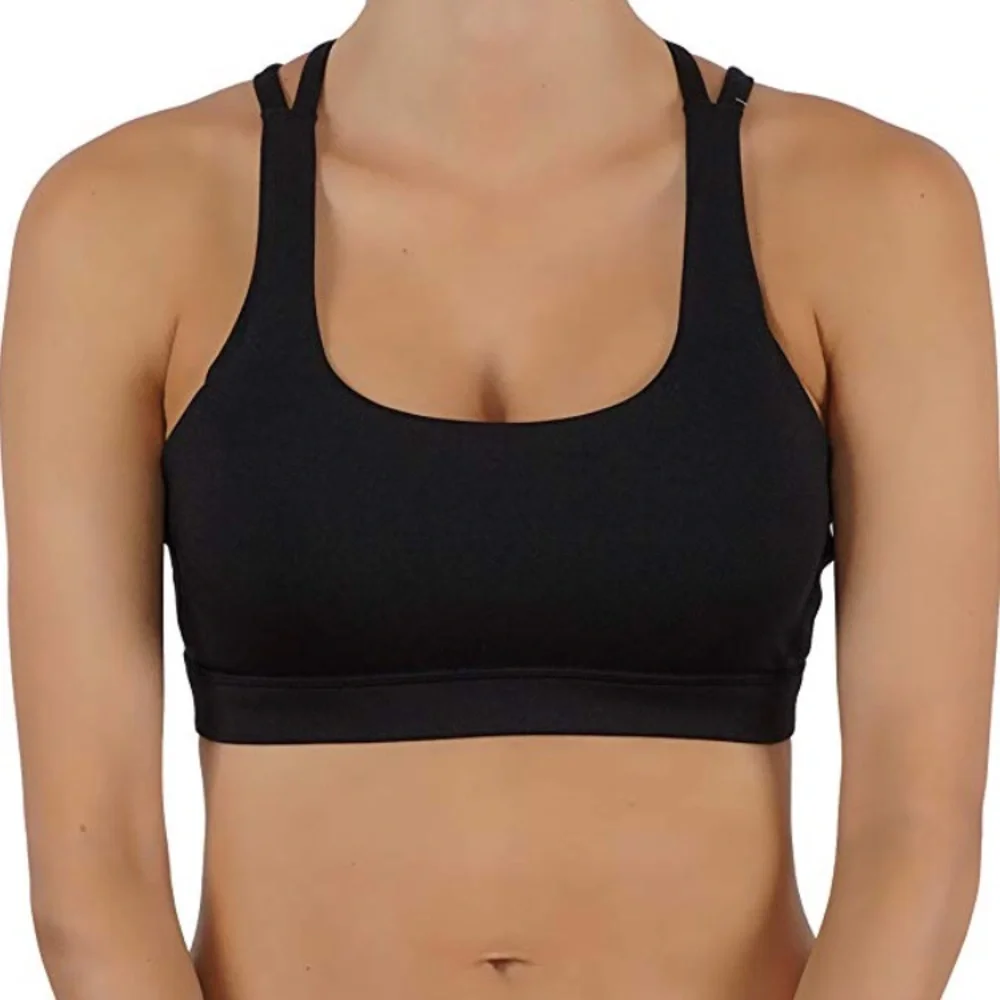 Criss cross back Detail sport bra black - Picture 2 of 2